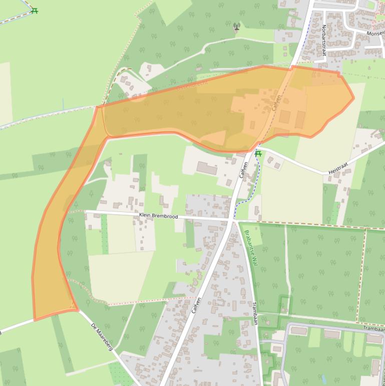 Kaart van postcodegebied 4641RL.