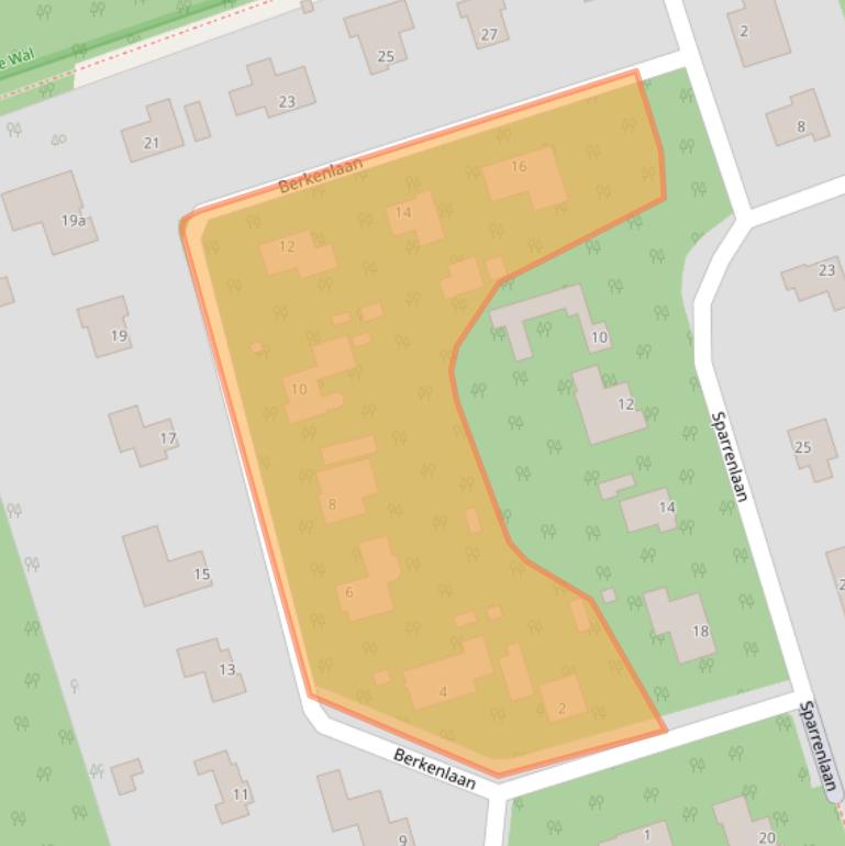 Kaart van postcodegebied 4645JG.