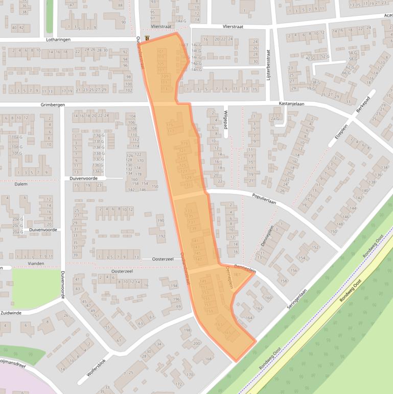 Kaart van postcodegebied 4651MC.