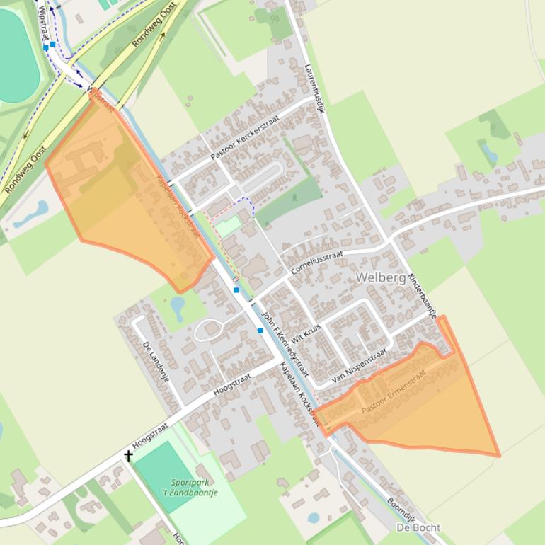 Kaart van postcodegebied 4651XD.