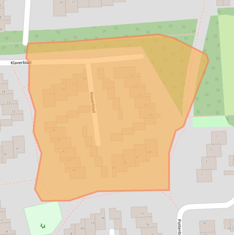 Kaart van postcodegebied 4661NC.