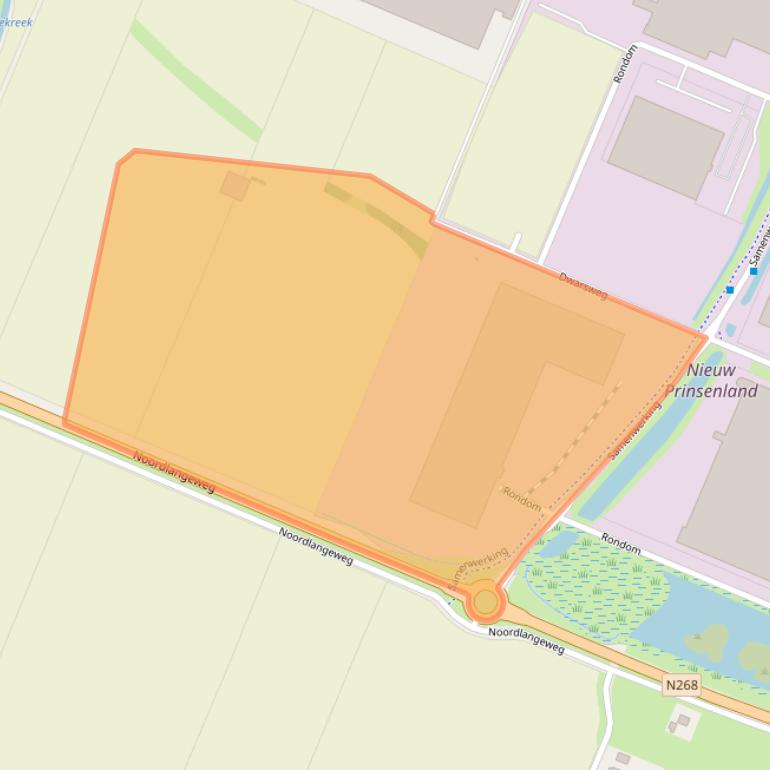 Kaart van postcodegebied 4671VH.