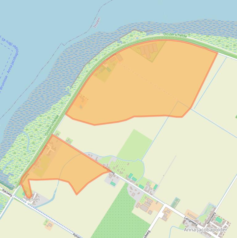 Kaart van postcodegebied 4675RS.