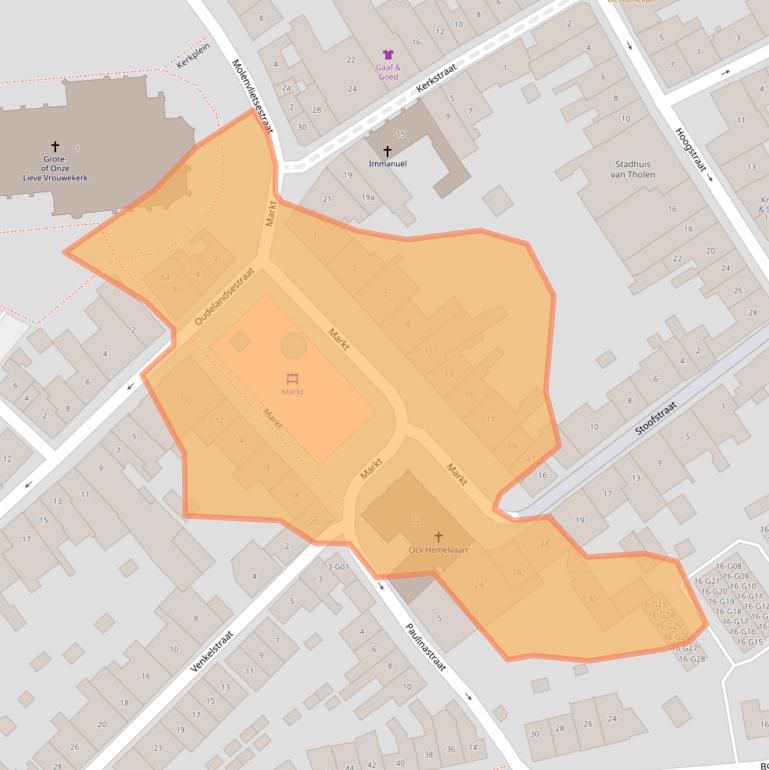 Kaart van postcodegebied 4691BX.