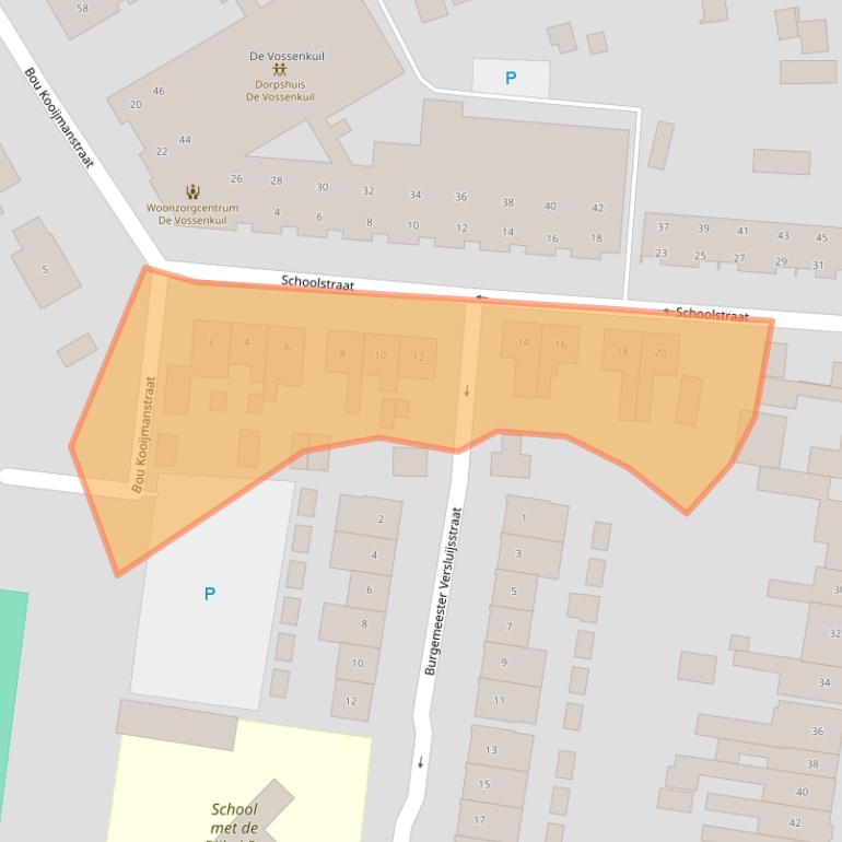 Kaart van postcodegebied 4698AP.