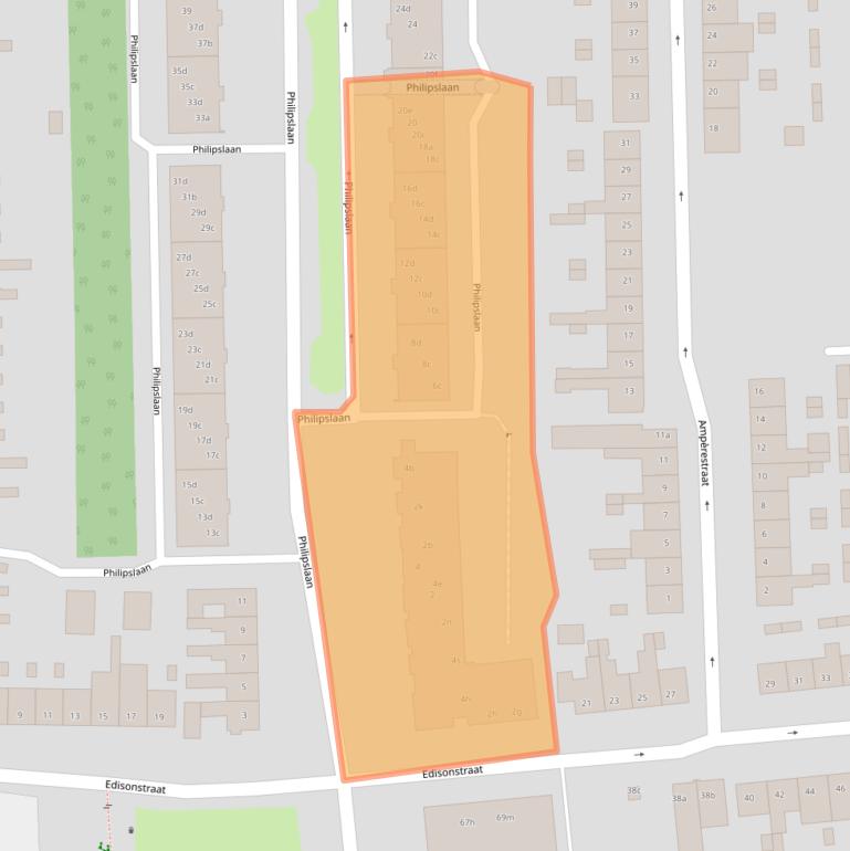 Kaart van postcodegebied 4702NP.