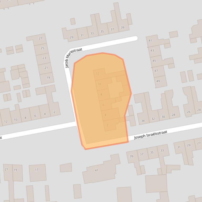 Kaart van postcodegebied 4703CS.