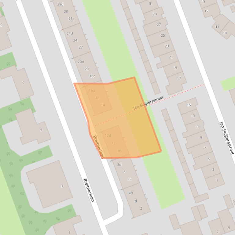 Kaart van postcodegebied 4703JP.