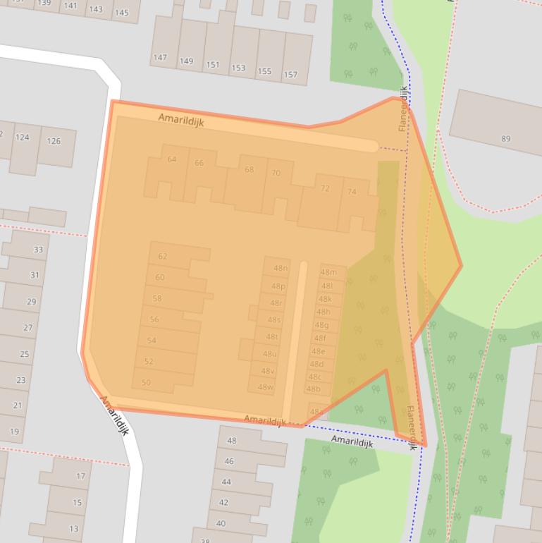 Kaart van postcodegebied 4706AG.