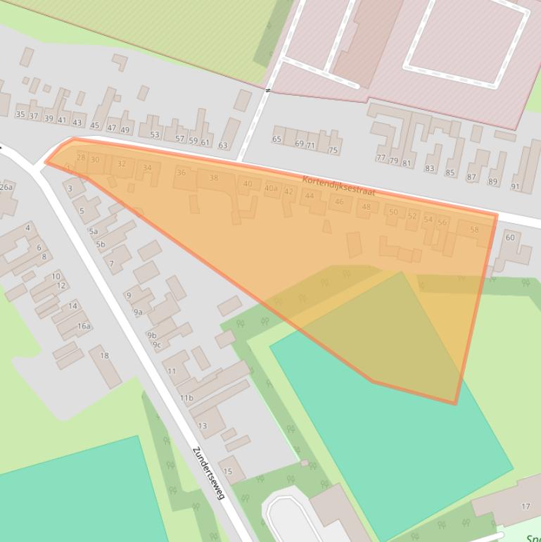 Kaart van postcodegebied 4706CH.