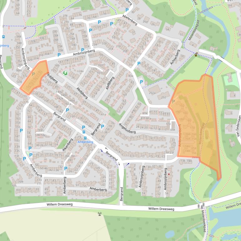 Kaart van postcodegebied 4707MP.