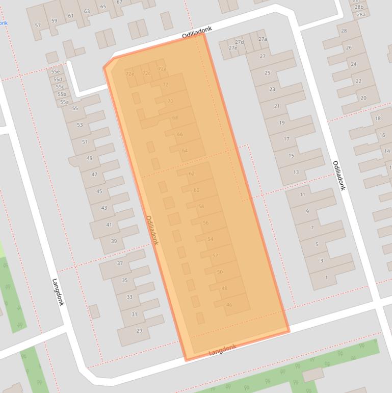 Kaart van postcodegebied 4707TM.
