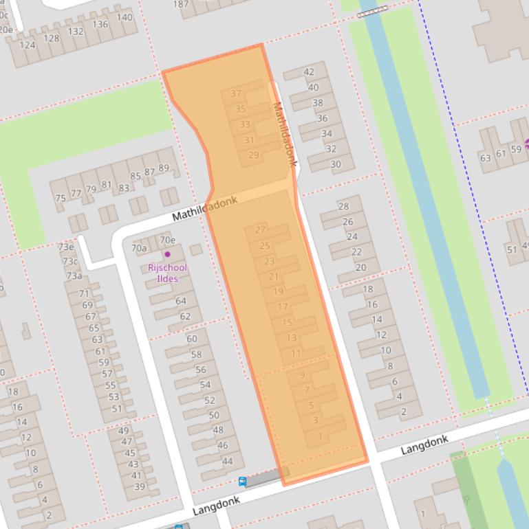 Kaart van postcodegebied 4707VB.