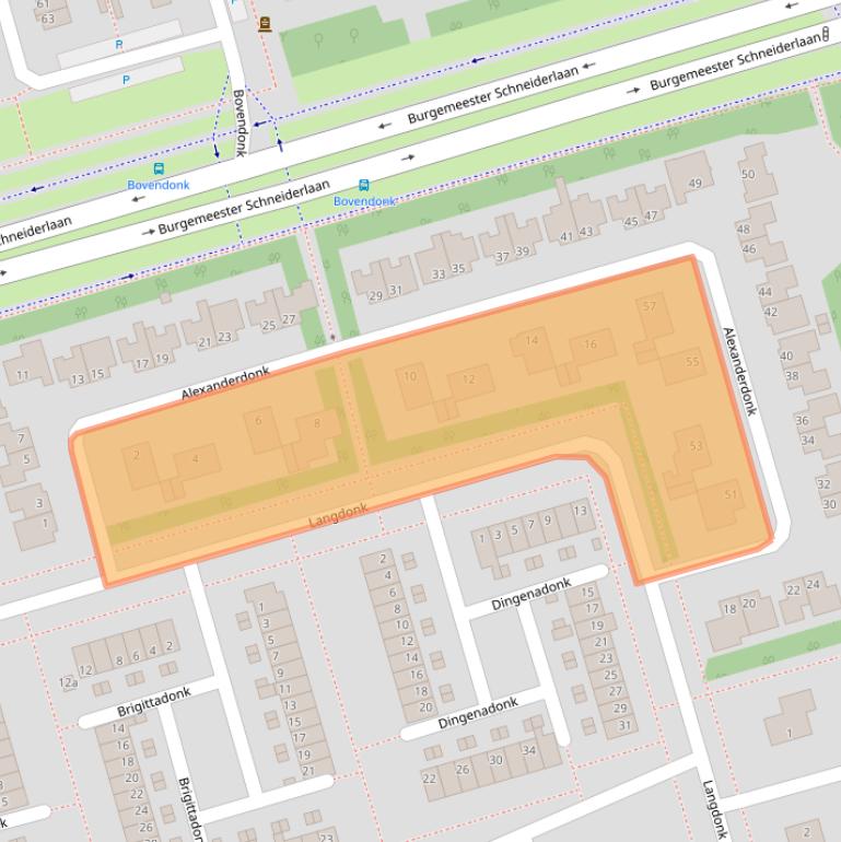 Kaart van postcodegebied 4707WC.