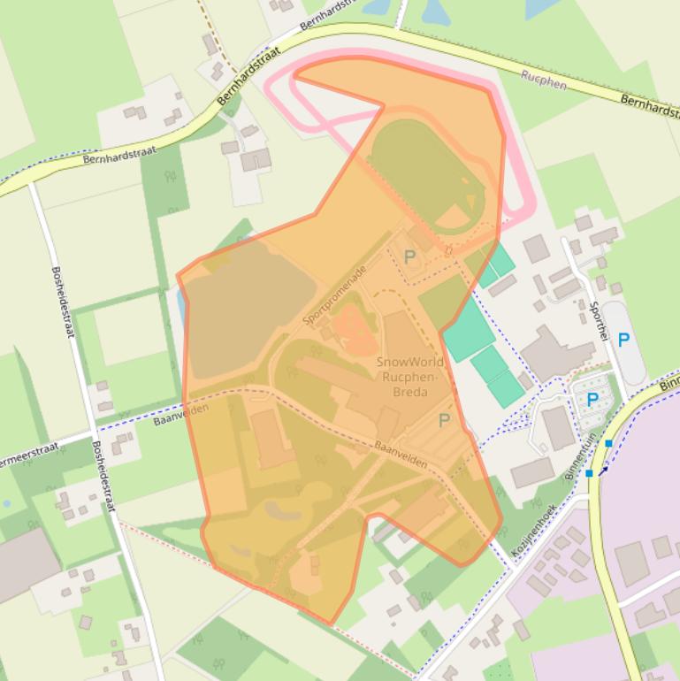Kaart van postcodegebied 4715RH.