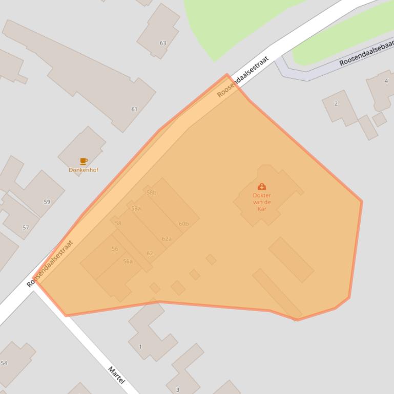 Kaart van postcodegebied 4724AD.