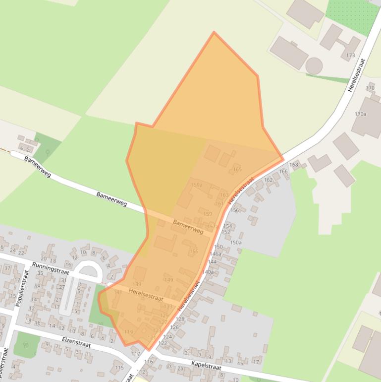 Kaart van postcodegebied 4726AD.