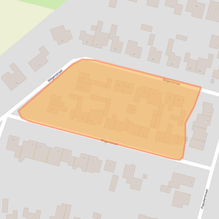 Kaart van postcodegebied 4726BD.