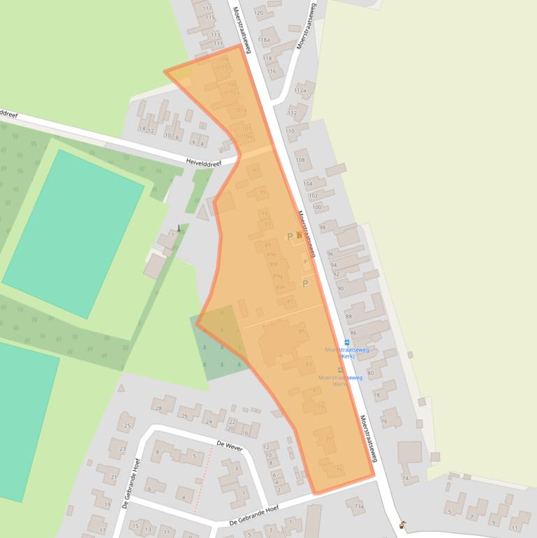 Kaart van postcodegebied 4727SL.