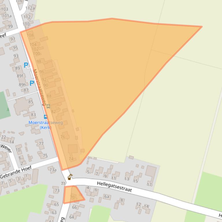 Kaart van postcodegebied 4727SP.