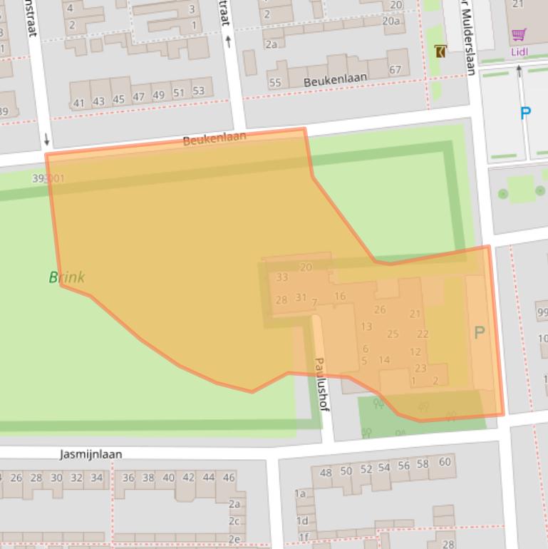 Kaart van postcodegebied 4731XZ.