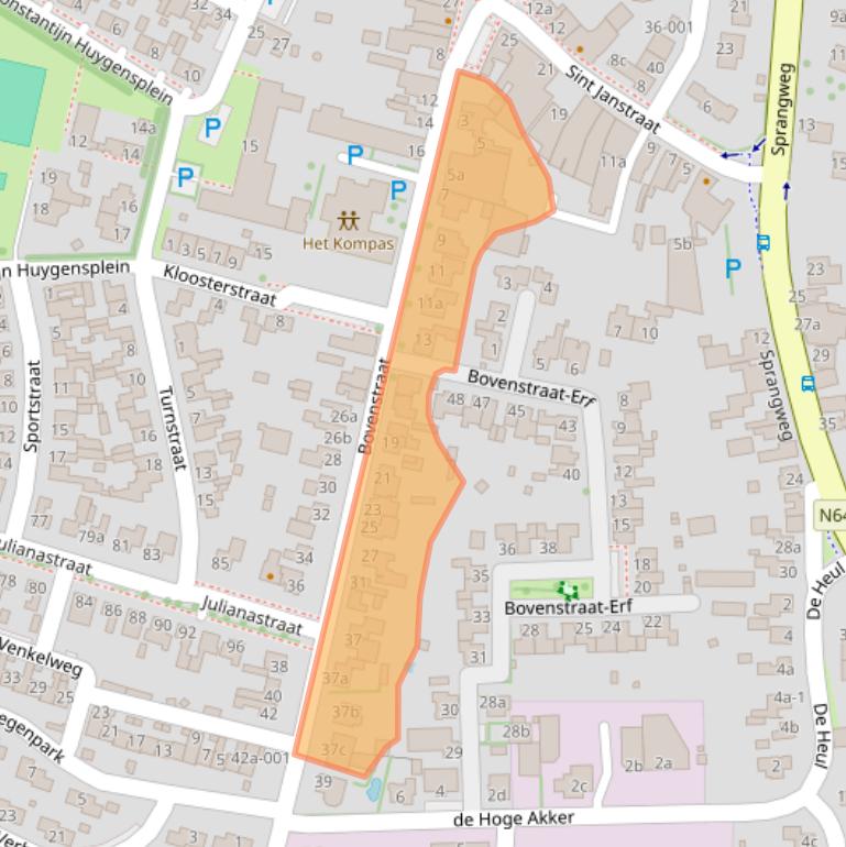 Kaart van postcodegebied 4741AS.