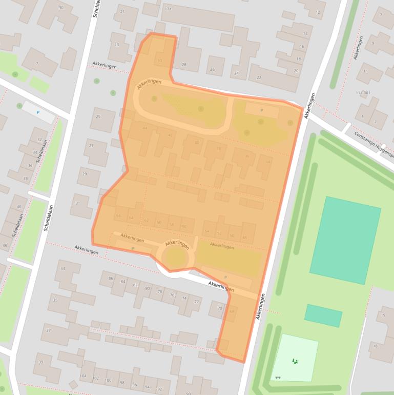 Kaart van postcodegebied 4741BE.