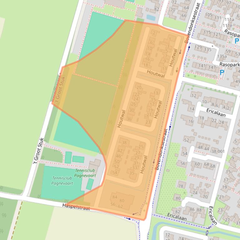 Kaart van postcodegebied 4741GX.