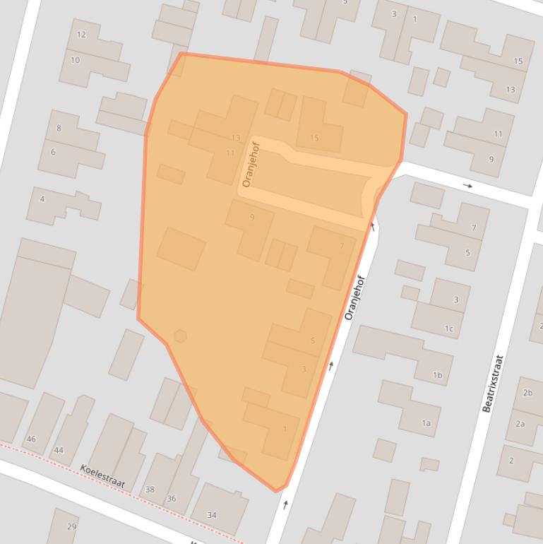 Kaart van postcodegebied 4751CE.