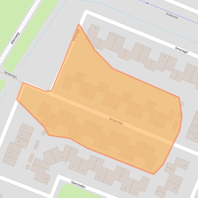 Kaart van postcodegebied 4762DA.