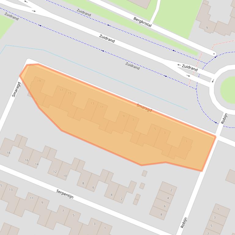 Kaart van postcodegebied 4762DB.