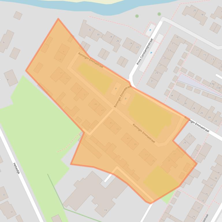 Kaart van postcodegebied 4797HJ.