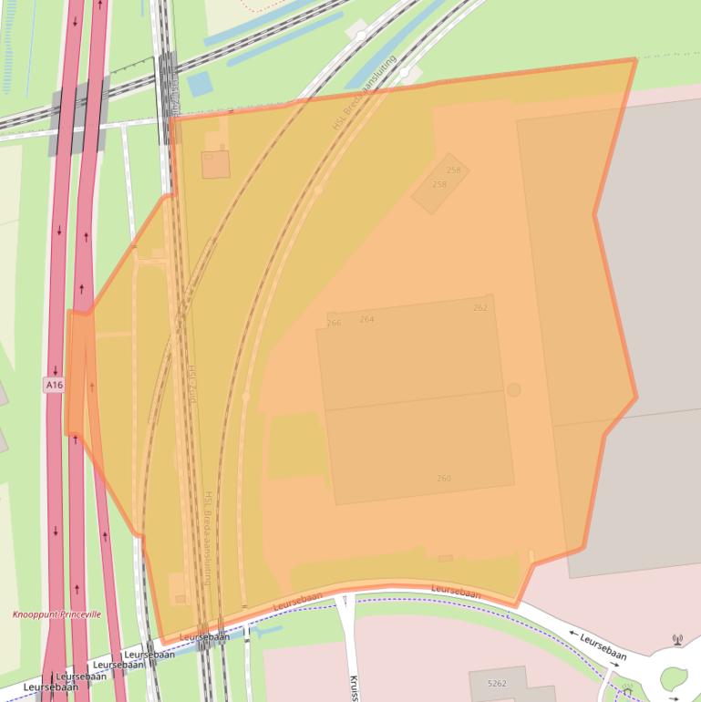 Kaart van postcodegebied 4814RE.