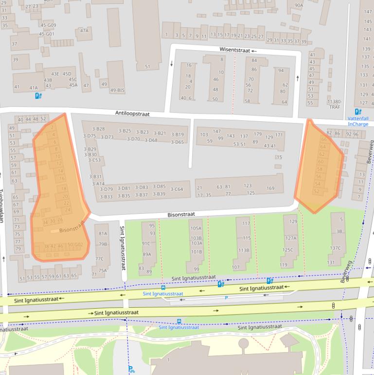 Kaart van postcodegebied 4817LJ.