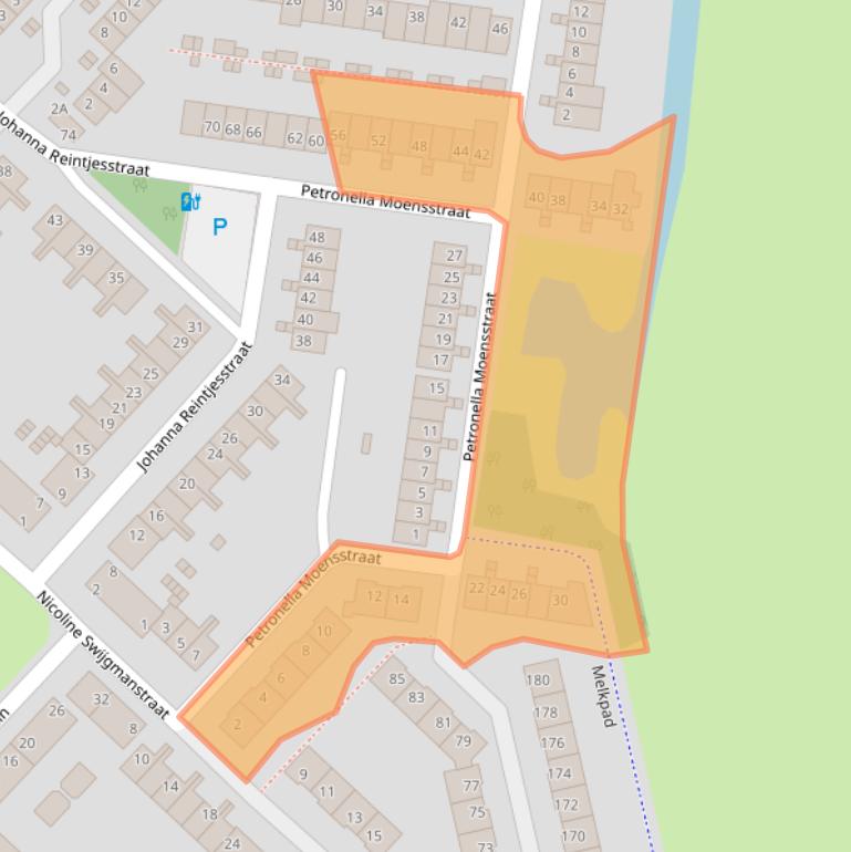 Kaart van postcodegebied 4822VE.