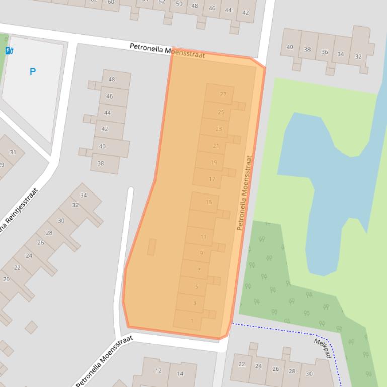 Kaart van postcodegebied 4822VG.