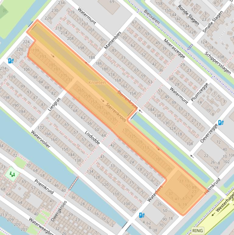 Kaart van postcodegebied 4823MD.