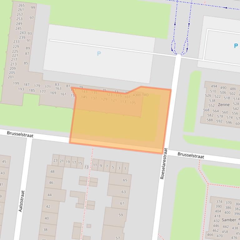 Kaart van postcodegebied 4826JB.