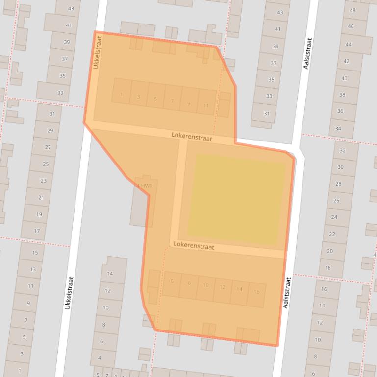 Kaart van postcodegebied 4826PP.