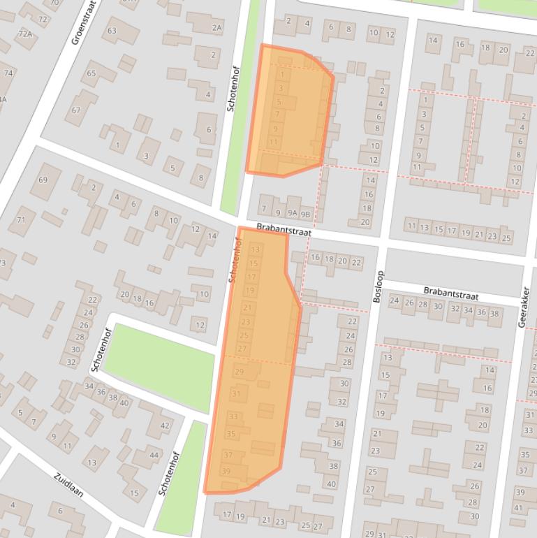 Kaart van postcodegebied 4841RM.