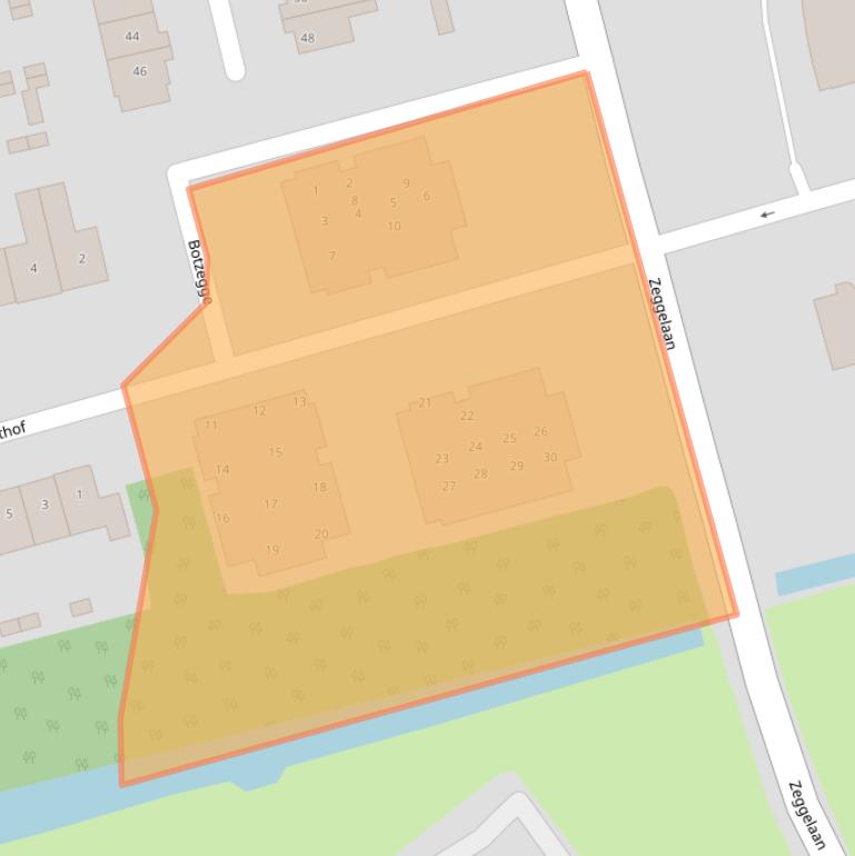 Kaart van postcodegebied 4844SM.