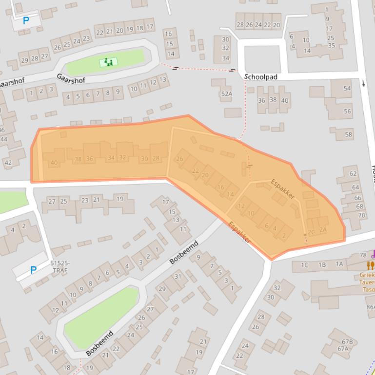 Kaart van postcodegebied 4847HA.