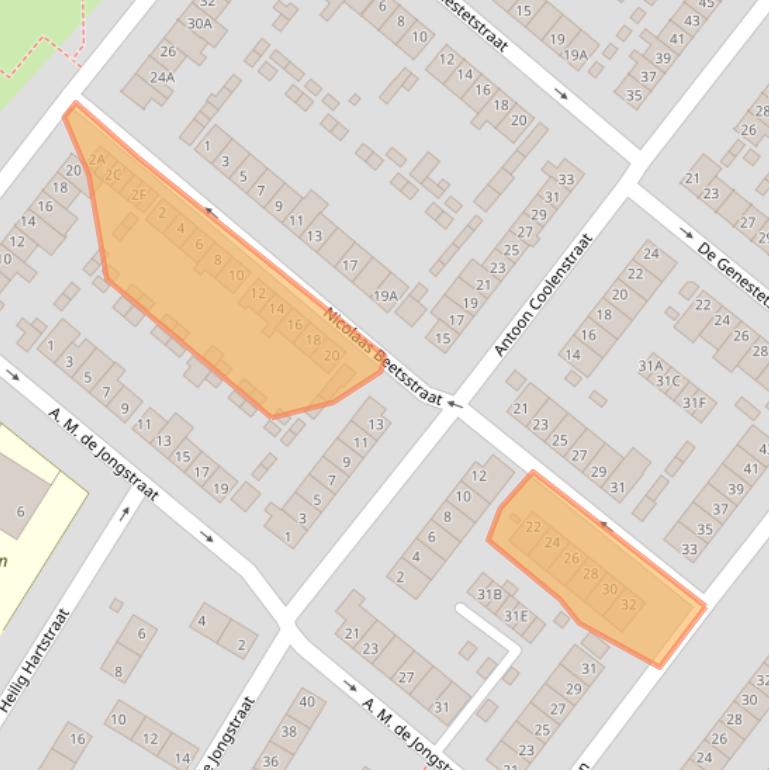 Kaart van postcodegebied 4873CN.