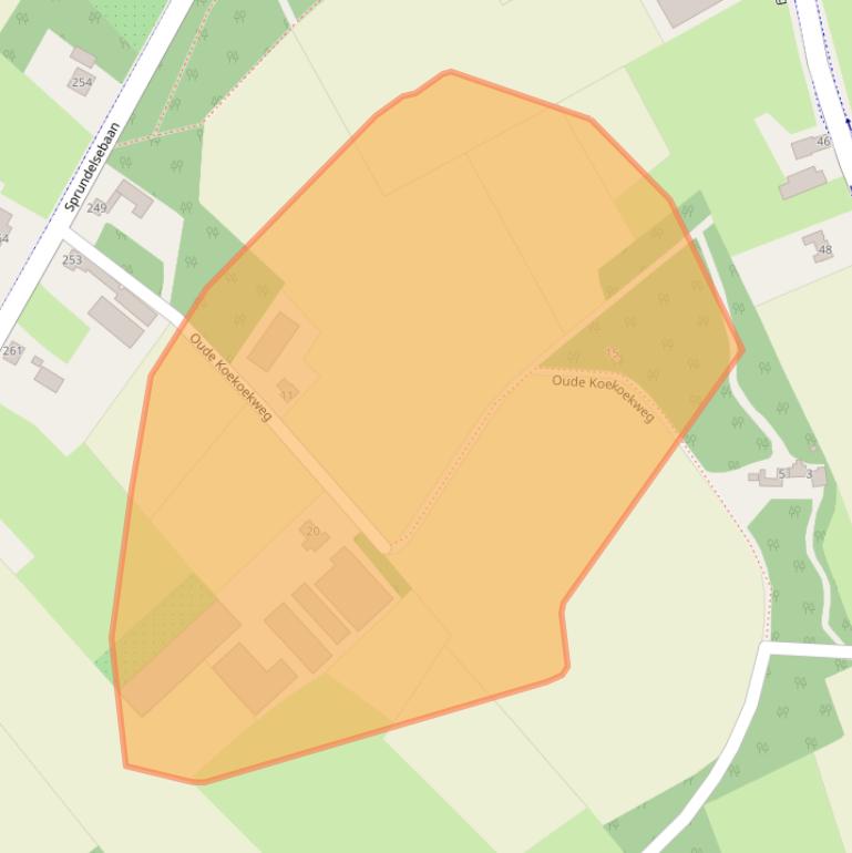 Kaart van postcodegebied 4876NN.