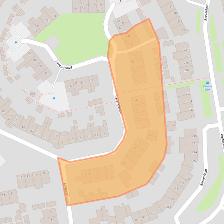Kaart van postcodegebied 4881GS.