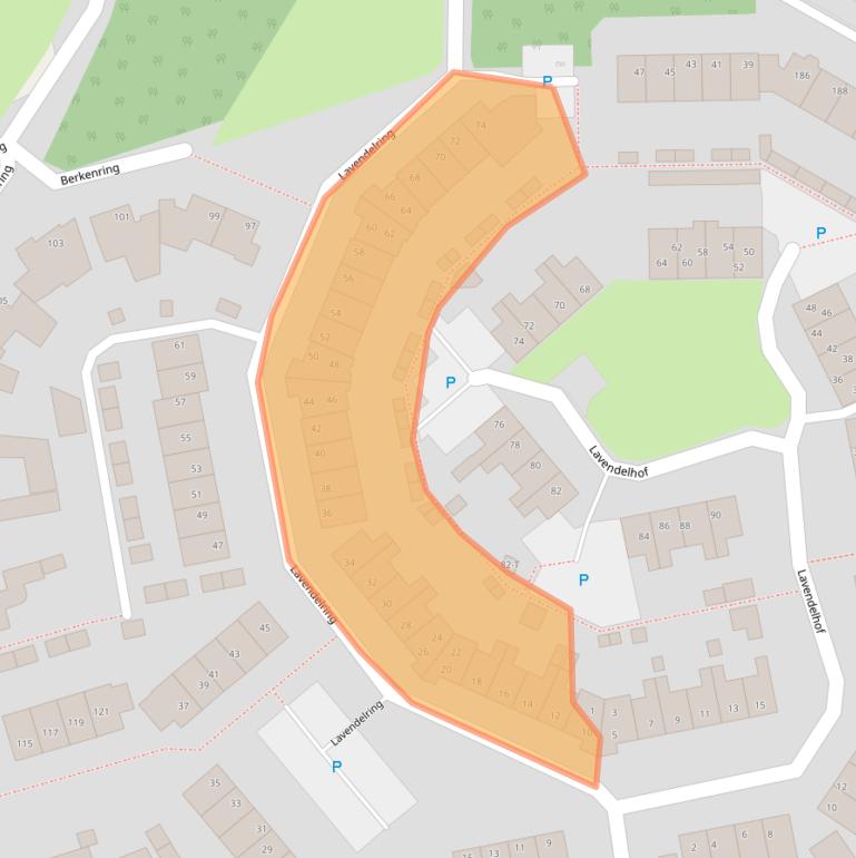 Kaart van postcodegebied 4881GW.