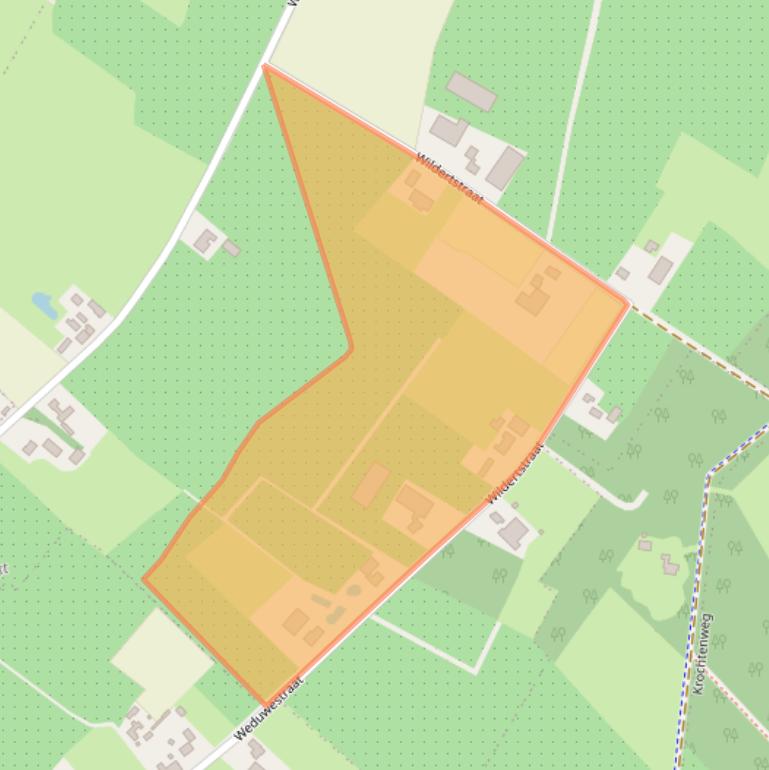 Kaart van postcodegebied 4881MC.