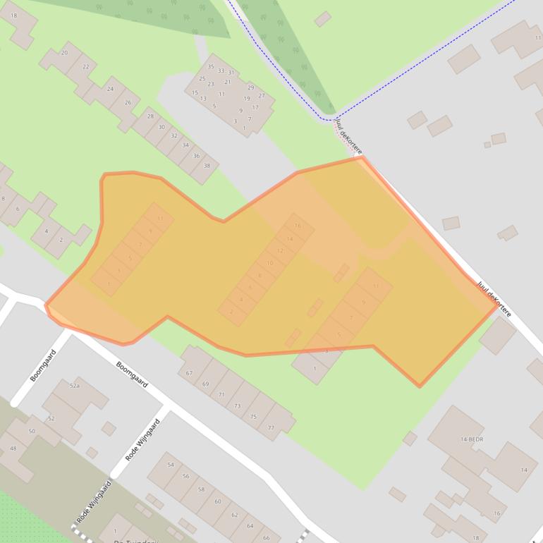 Kaart van postcodegebied 4881PC.