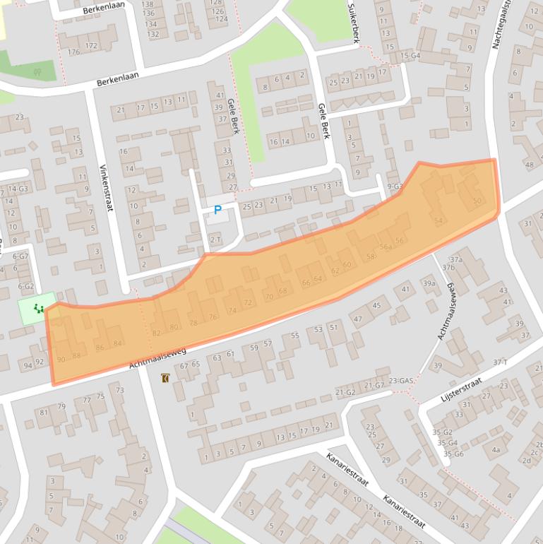 Kaart van postcodegebied 4881VM.