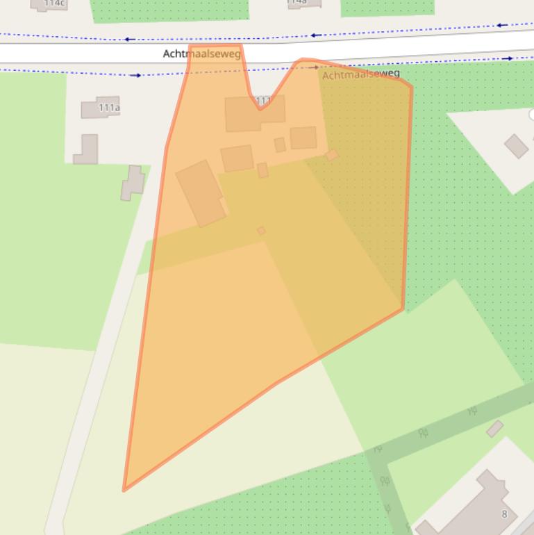 Kaart van postcodegebied 4881XP.